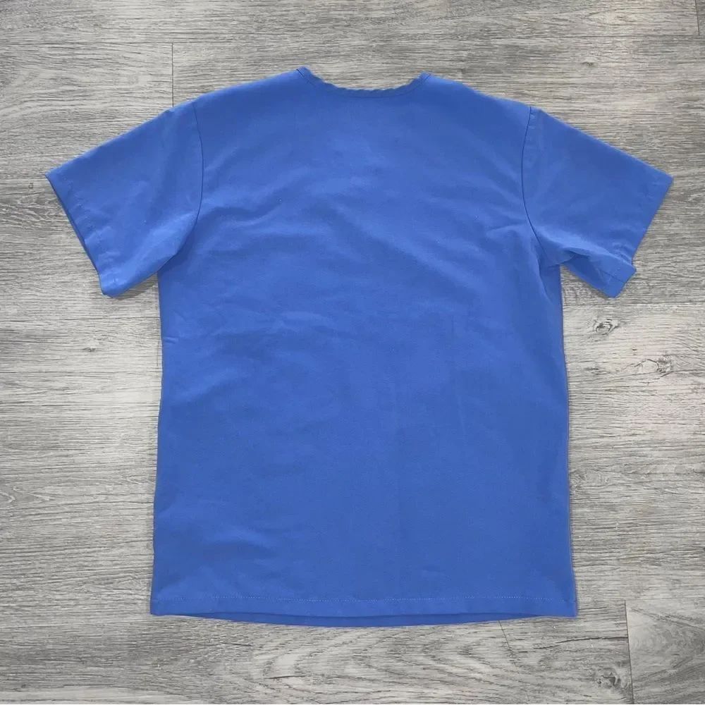 FIGS Chisec Three-Pocket Scrub Top Men's XS Blue Short Sleeve TM3000 - Picture 2 of 10